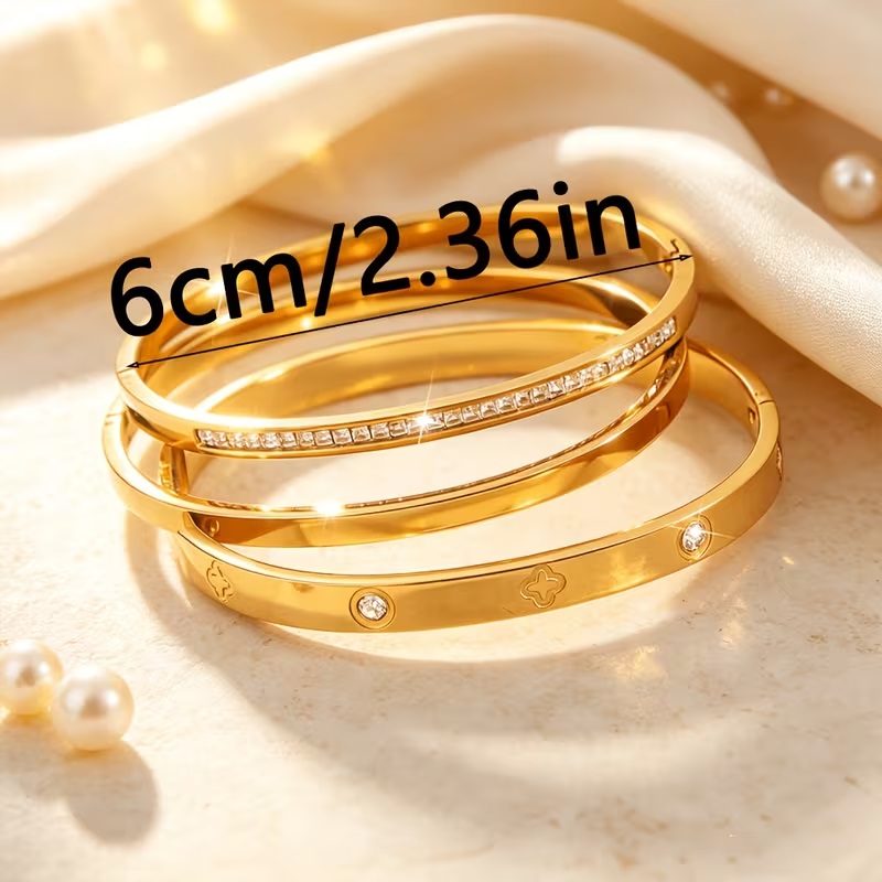 Gold Plated Bracelet Set