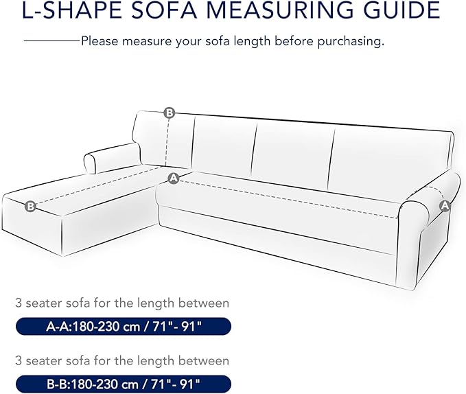 L-Shaped Fabric Sofa