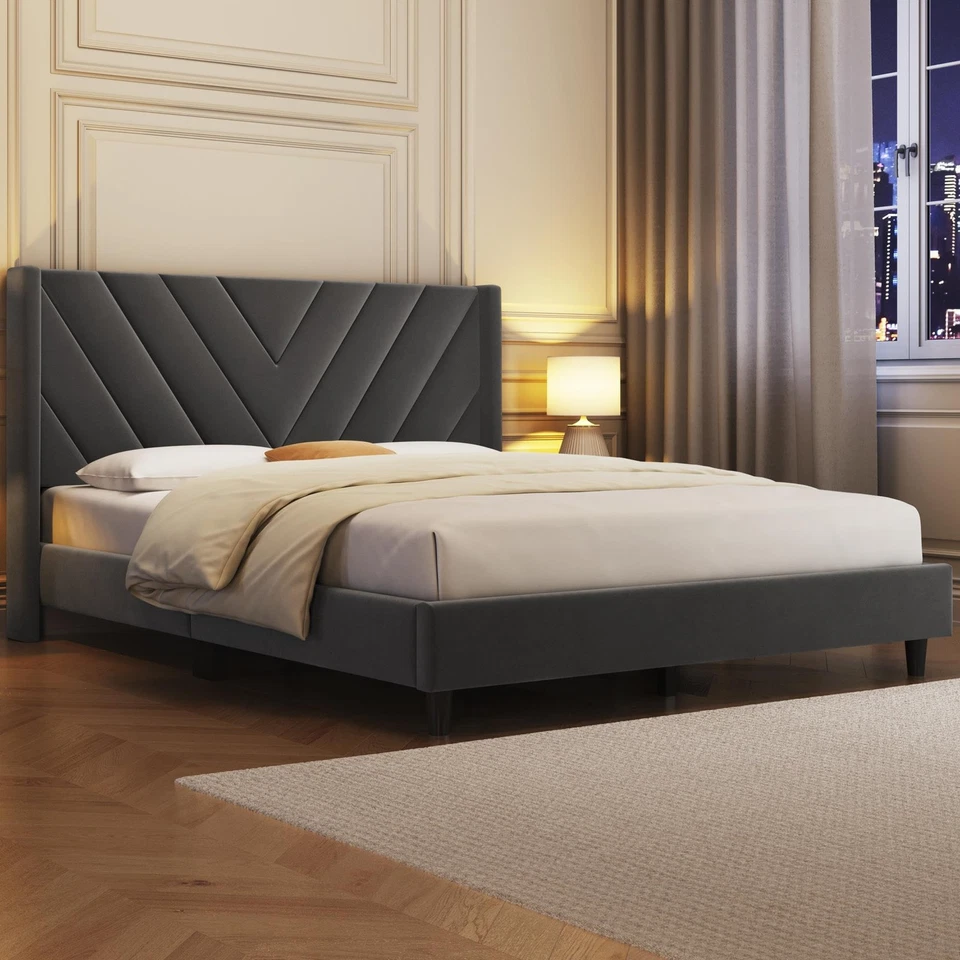 Queen Size Upholstered Bed